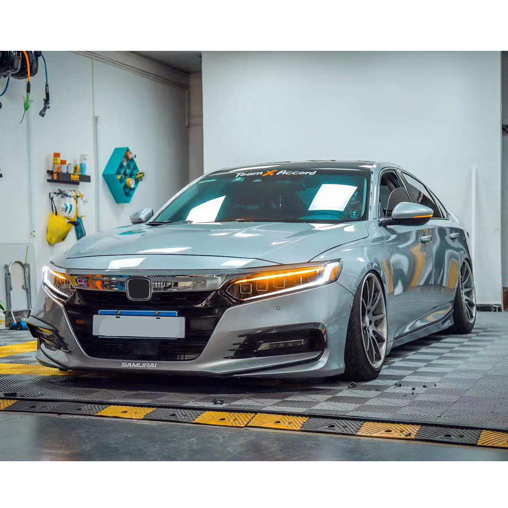 LED Headlights for 2018-2021 Honda Accord, with DRL Sequential Turn Signal Front Lamp - Kuerled