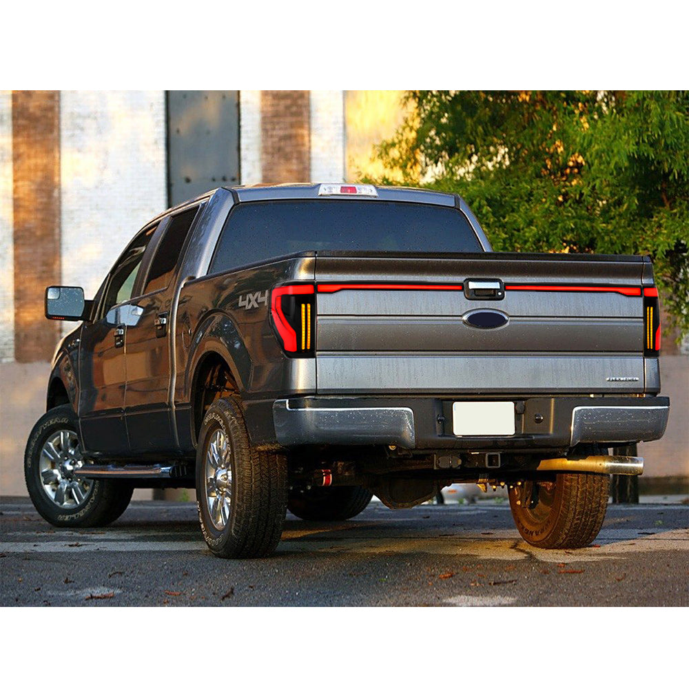 LED Tail Lights for 2009–2014 Ford F-150 – Sequential Smoked Rear Lamps