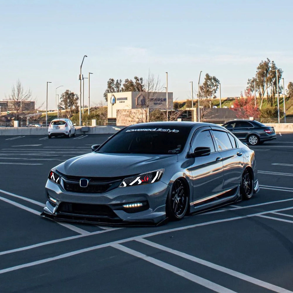 LED Headlight for 2016-2017 Accord 4door (Include Hybrid/LX/Touring Models),Easy Installation, Plug and Play with Devil Eye - Kuerled