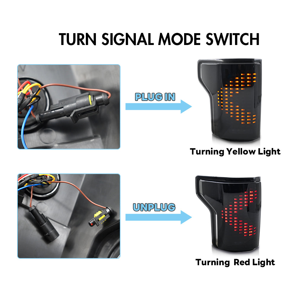 Animated Digital Tail Light for Ford F150 2015-2020, LED Upgrade (Excludes Blind Spot Feature)