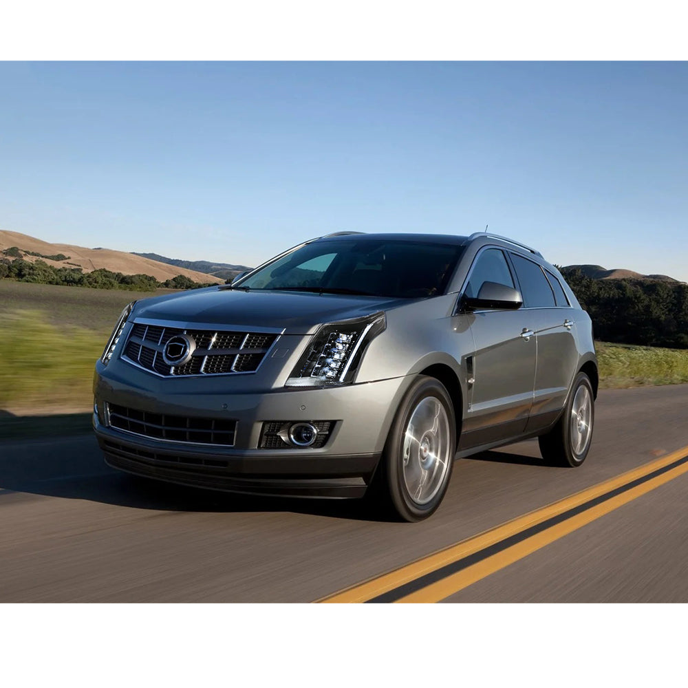 2010-2016 Cadillac SRX LED Headlights (Carbon Fiber Style), Complete Front Assembly, Plug & Play