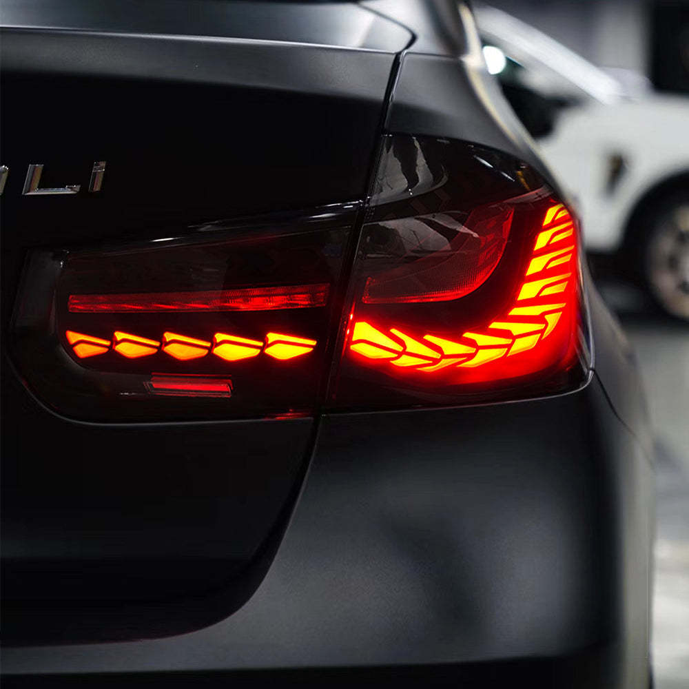 For 2013-2019 BMW 3-Series F30 F35 F80 M3 LED Tail Lights with Sequential Indicator - KuerLED