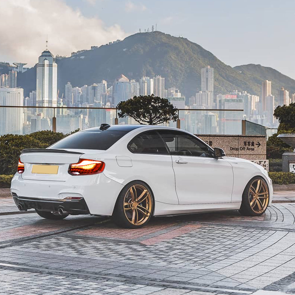 LED Tail Lights For BMW 2-Series & M2 V2 F22|F23|F87 GTS style OLED sequential Tail Lights - KuerLED