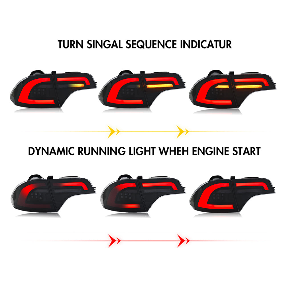 Honda Civic 8th Gen (2006-2011) LED Tail Light, Dynamic Running Light, Plug & Play Upgrade - Kuerled