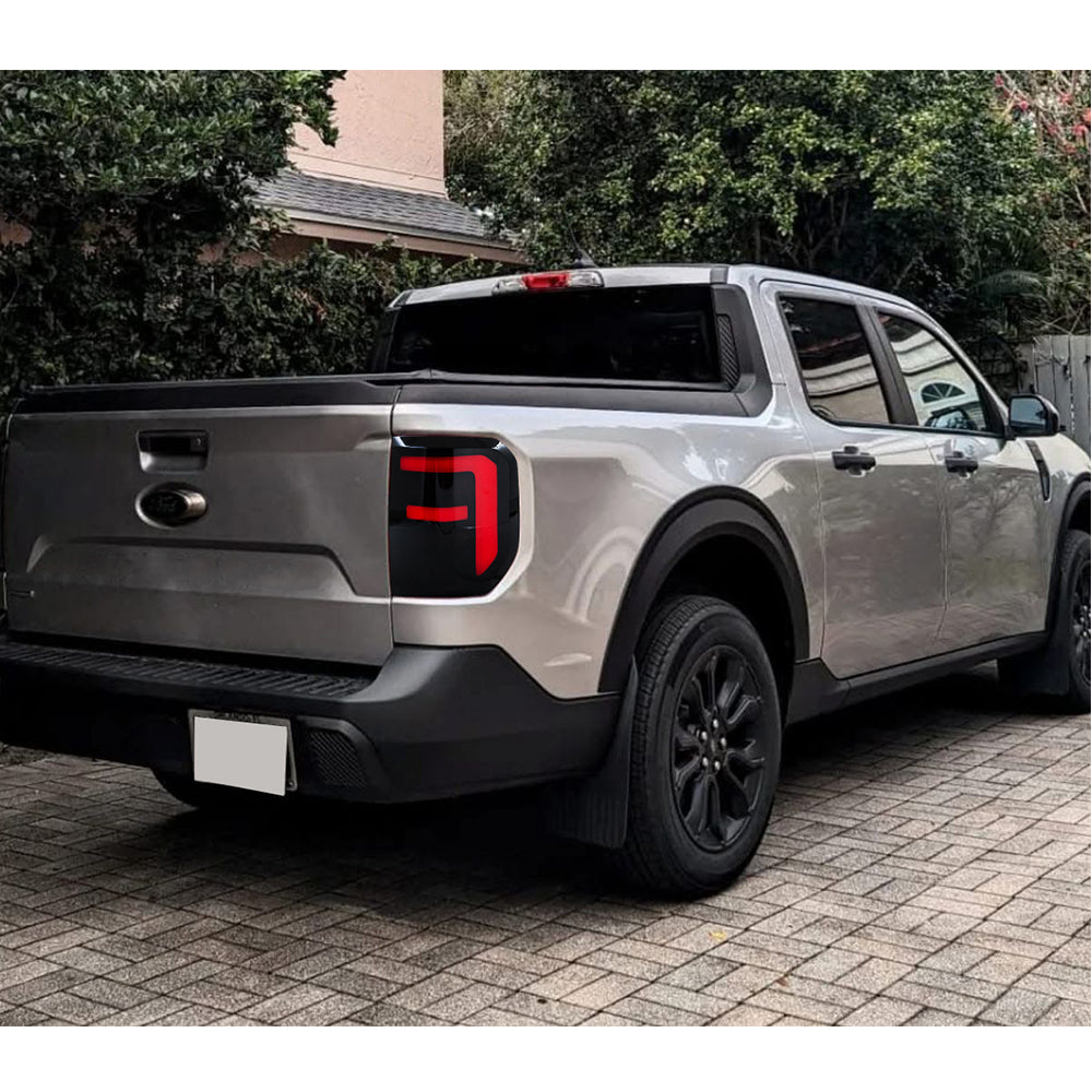 LED Tail Lights for 2022–2024 Ford Maverick XL & XLT – Smoked Lens Taillight Assembly