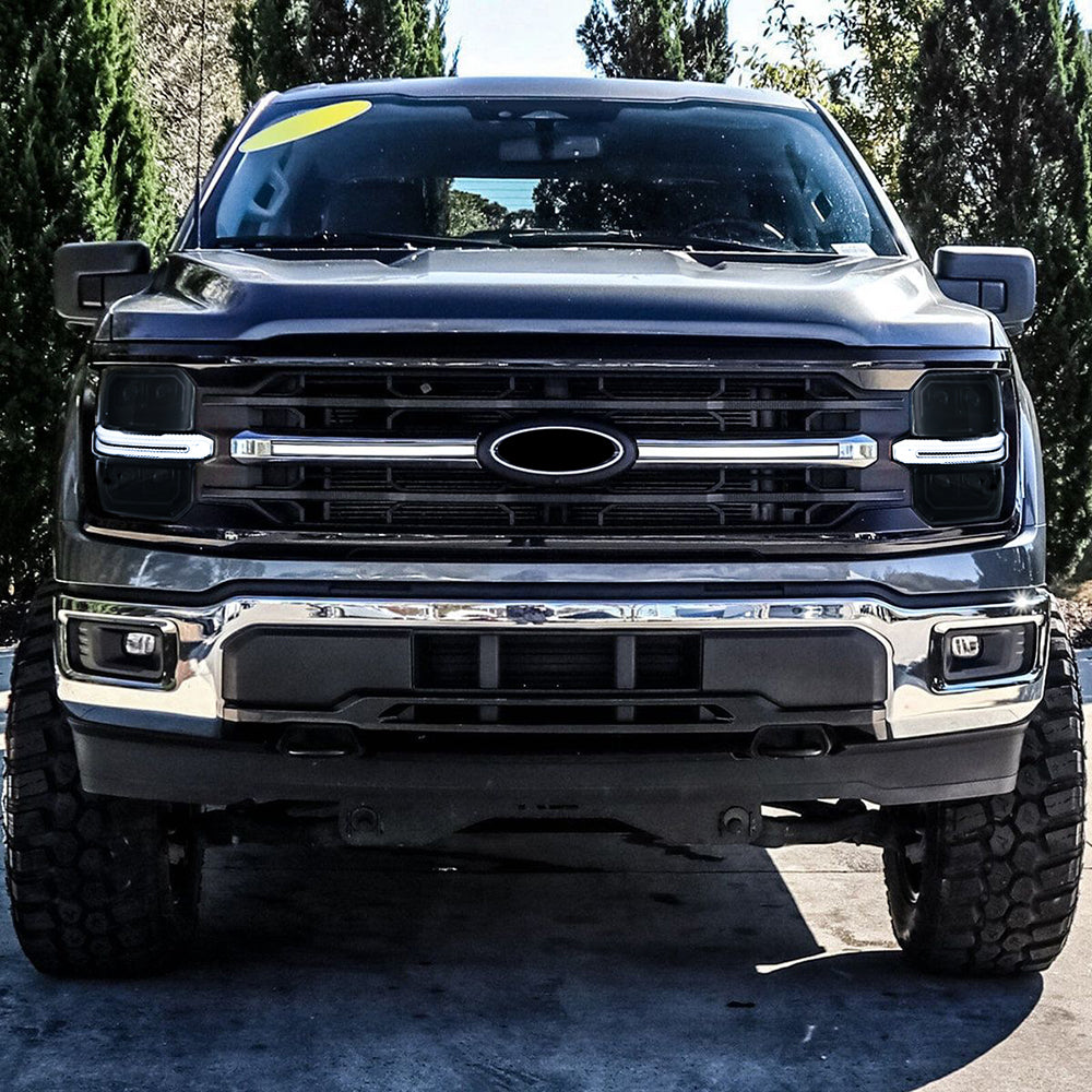 Full LED Headlights Pair for 2024–2025 Ford F-150, 4-Projector with DRL, Startup & Sequential Turn Animation, Plug & Play for STX / XLT / XL/ Tremor - Kuerled