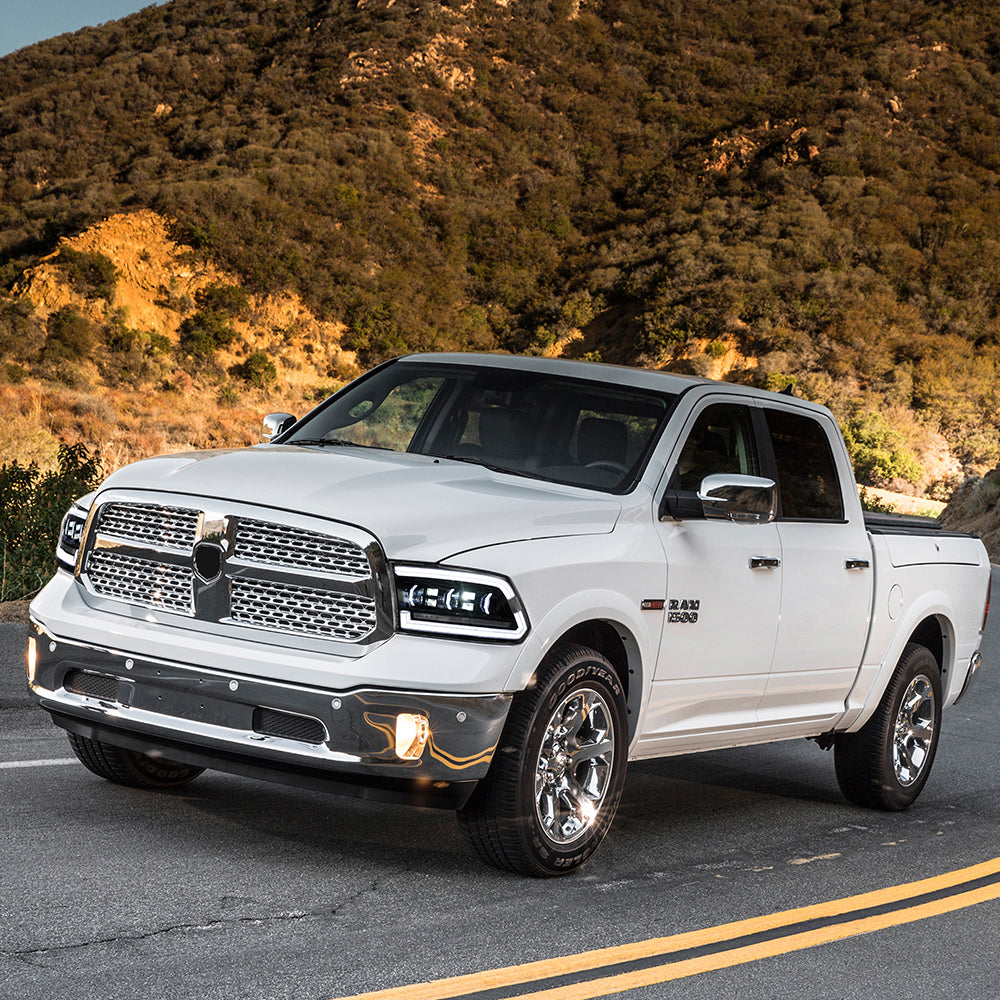 Dodge RAM 1500 (2009-2018) RAM 1500 2500 (2013-2018) LED Headlights, Sequential Turn Signal, Plug & Play Upgrade