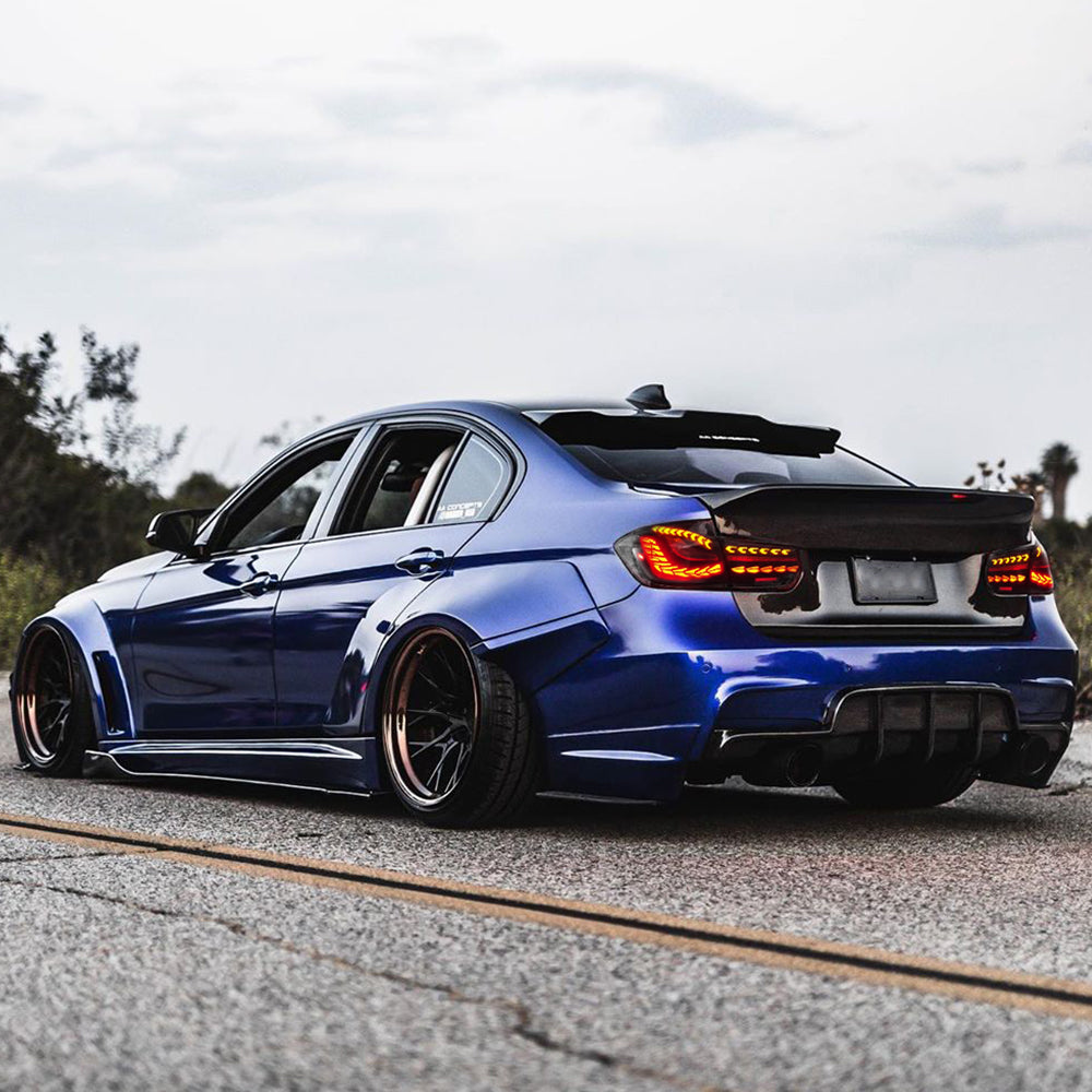 For 2013-2019 BMW 3-Series F30 F35 F80 M3 LED Tail Lights with Sequential Indicator - KuerLED