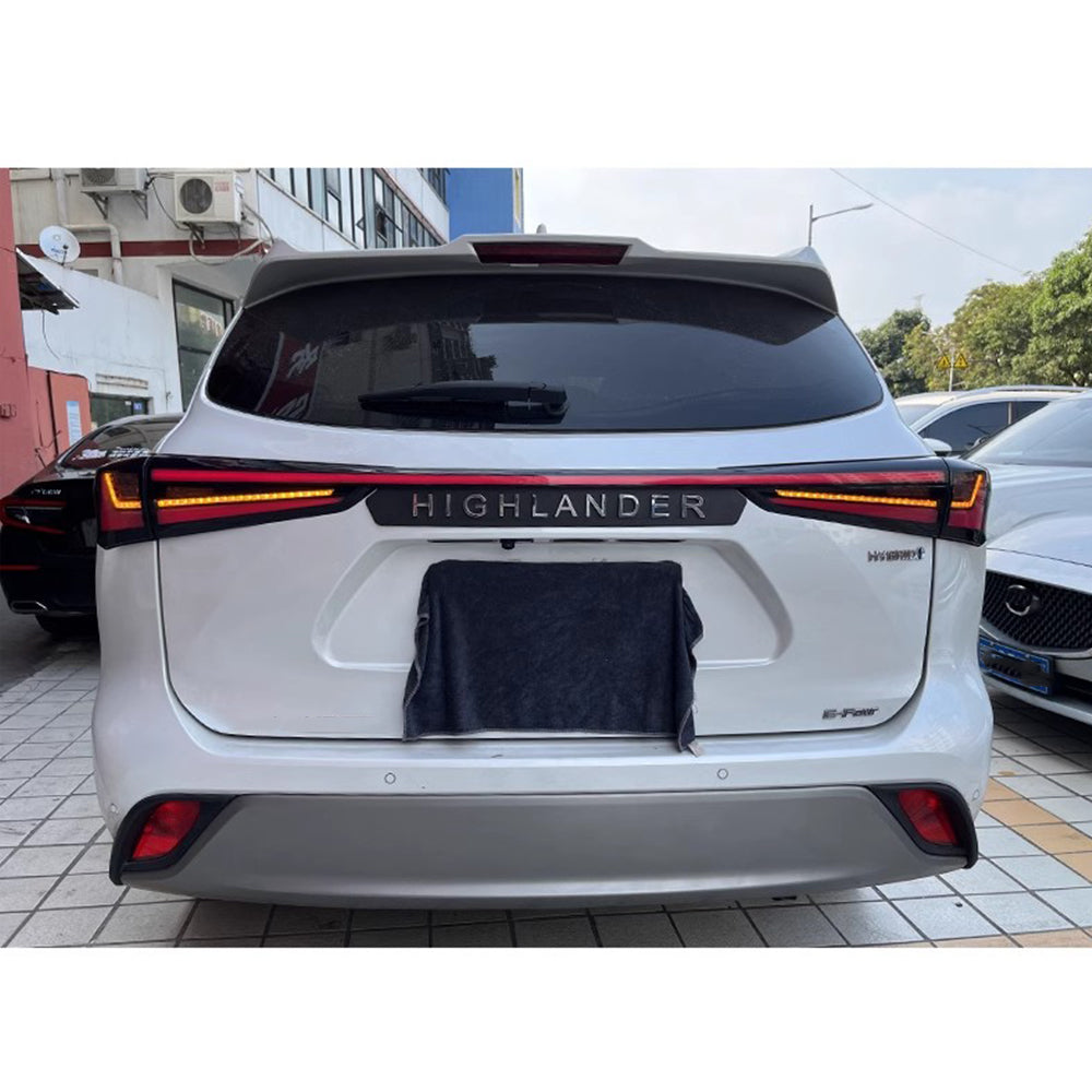 LED Tail Light for 2020-2024 Toyota Highlander with Dynamic Breathing DRL & Sequential Turn Signal