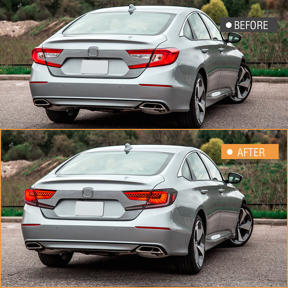 2018-2022 Honda Accord 10th Gen LED Tail Lights, Dynamic Animation & Sequential Signaling - Kuerled