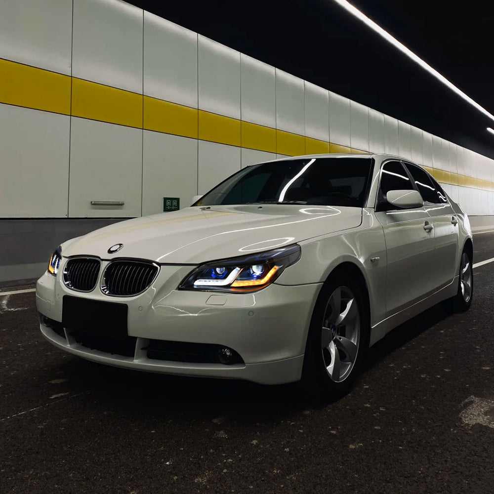 New BMW 5-Series (2004-2010 E60/E61) LED Headlight Assembly, Premium Projector Upgrade, Plug and Play