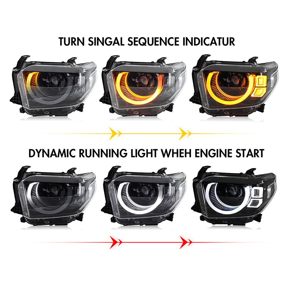 Toyota Tundra (2014-2021) Projector LED Headlight Assembly (Land Rover style)