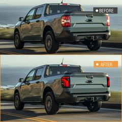 Full LED Tail Lights for 2022-2024 Ford Maverick | Startup Animation, Plug & Play, Fits All Trims