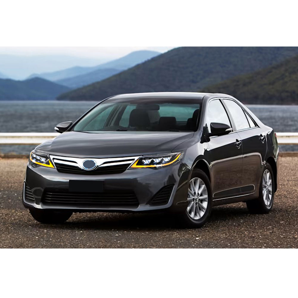 LED Headlight for 2012-2014 Toyota Camry, Animation Sequential, Headlight Assembly (Triple Beams) - Kuerled