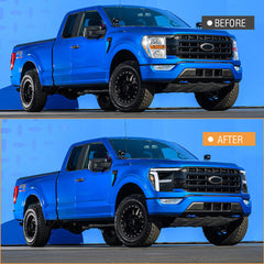 Full LED Headlights Pair for 2021 – 2023 Ford F-150, Four-Projector with DRL, Startup & Sequential Turn Animation, Plug & Play (Copy)