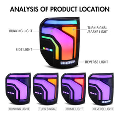 Full RGB LED Tail Lights for 2022-2024 Ford Maverick | Startup Animation, Plug & Play, Fits All Trims