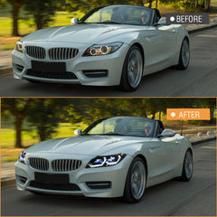 BMW Z4 LED Headlights (2009-2016 E89/Roadster), Fits sDrive28i/sDrive30i/sDrive35i/sDrive35is, Plug and Play, Easy Installation