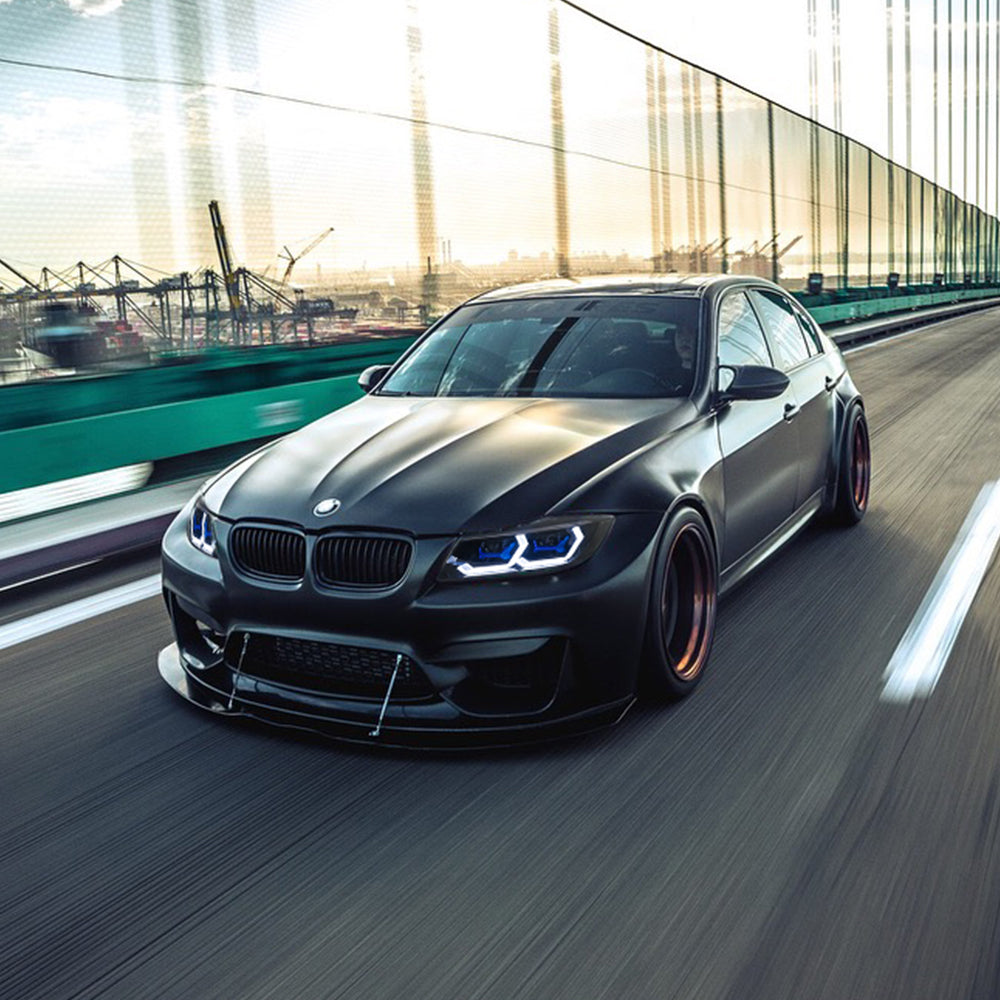 BMW 3-Series LED Headlights (2005-2012 E90/E91), Fits 320i/323i/325/328i/330/335 Halogen/Xenon - Kuerled