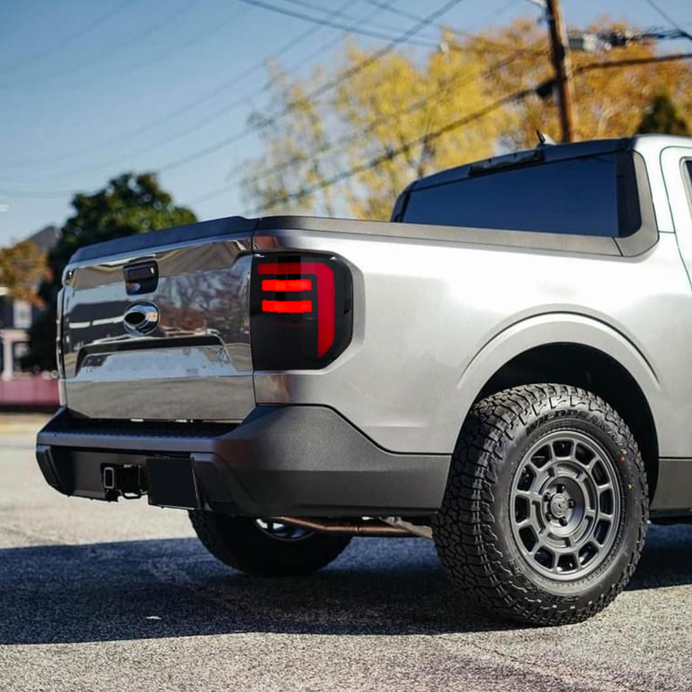 LED Tail Lights for 2022–2024 Ford Maverick XL & XLT – Smoked Lens Taillight Assembly