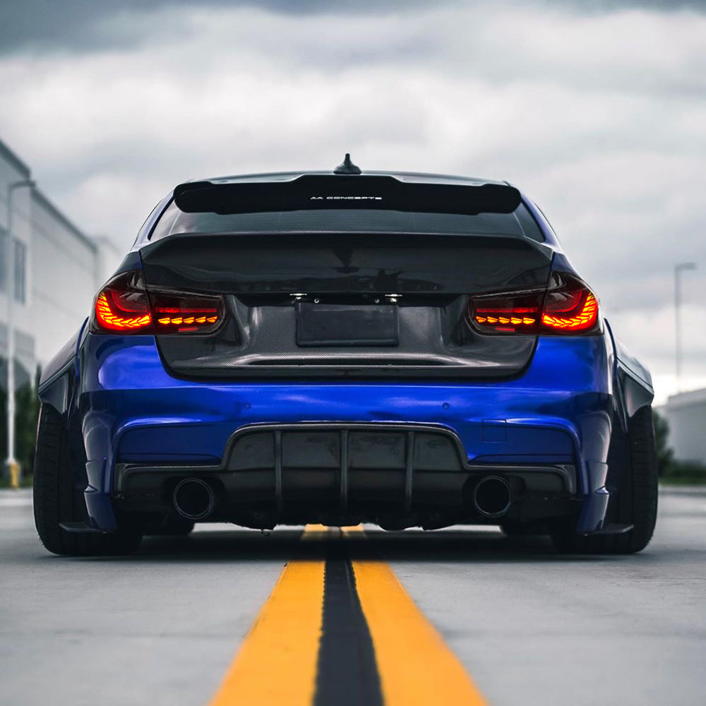 For 2013-2019 BMW 3-Series F30 F35 F80 M3 LED Tail Lights with Sequential Indicator - KuerLED