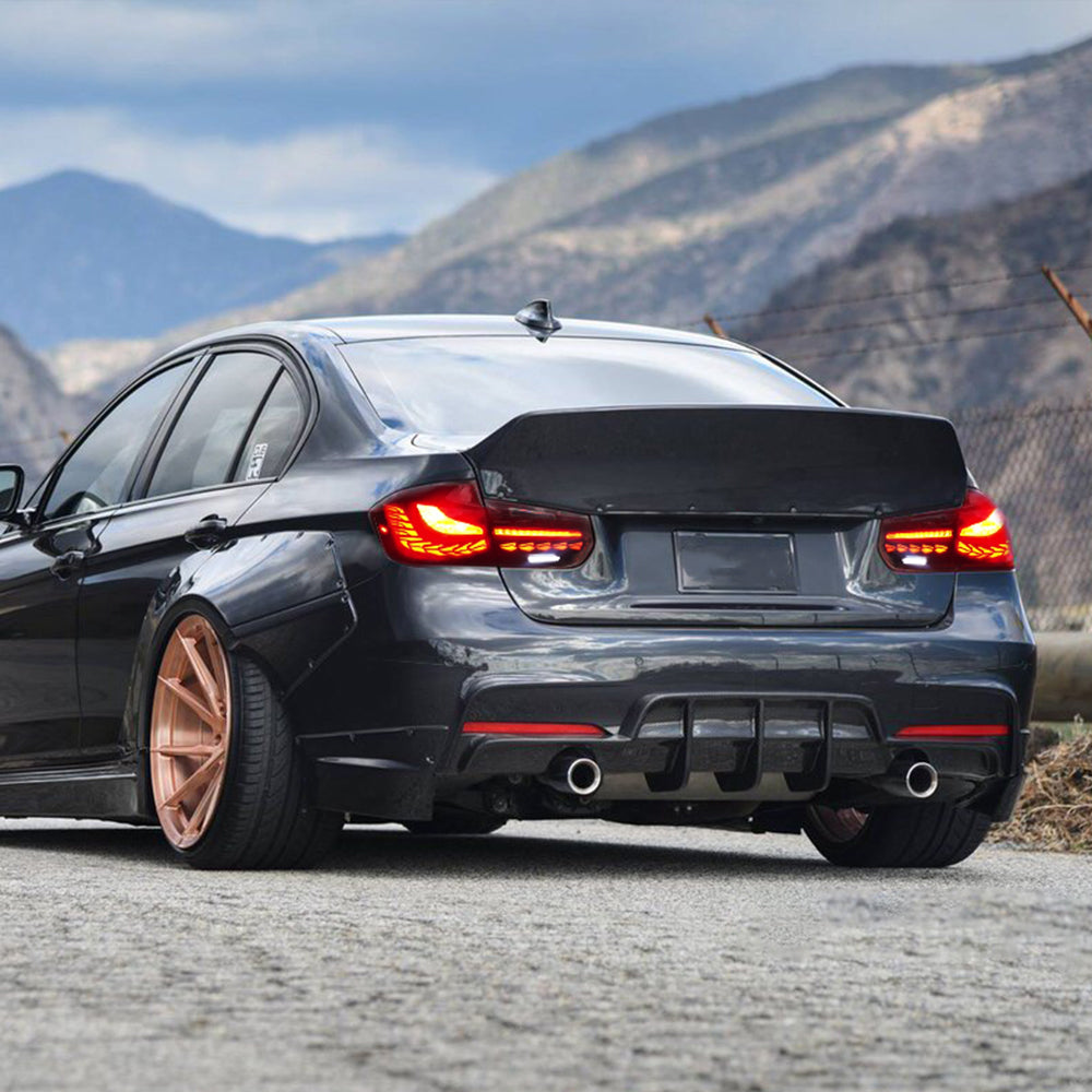 For 2013-2019 BMW 3-Series F30 F35 F80 M3 LED Tail Lights with Sequential Indicator - KuerLED