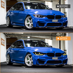 BMW 3-Series (2013-2018 F30/F31 328i/335i) LED Headlight Assembly, Dual-Color-DRL, Premium Projector Upgrade - Kuerled