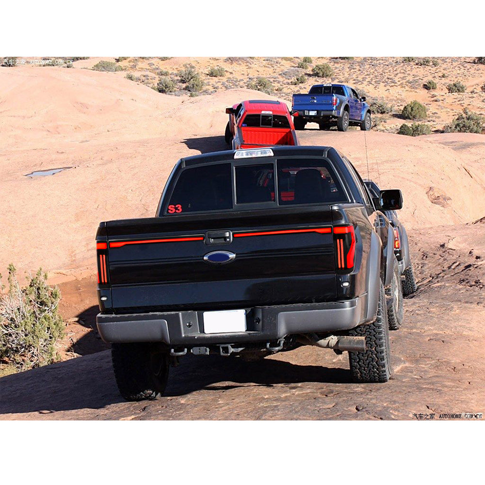 LED Tail Lights for 2009–2014 Ford F-150 – Sequential Smoked Rear Lamps