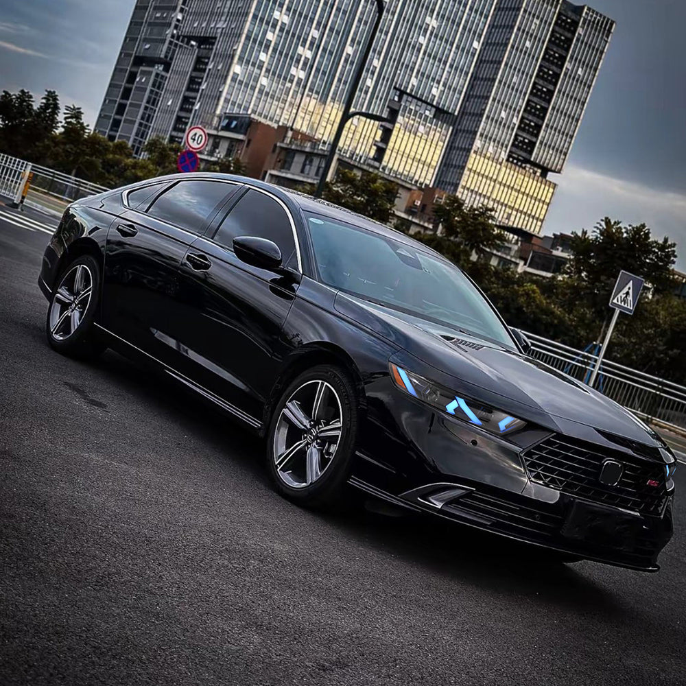 2023-2025 Honda Accord LED Headlight Assembly with Demon Eye, Color-Changing Projector, Plug & Play Upgrade for Sedan
