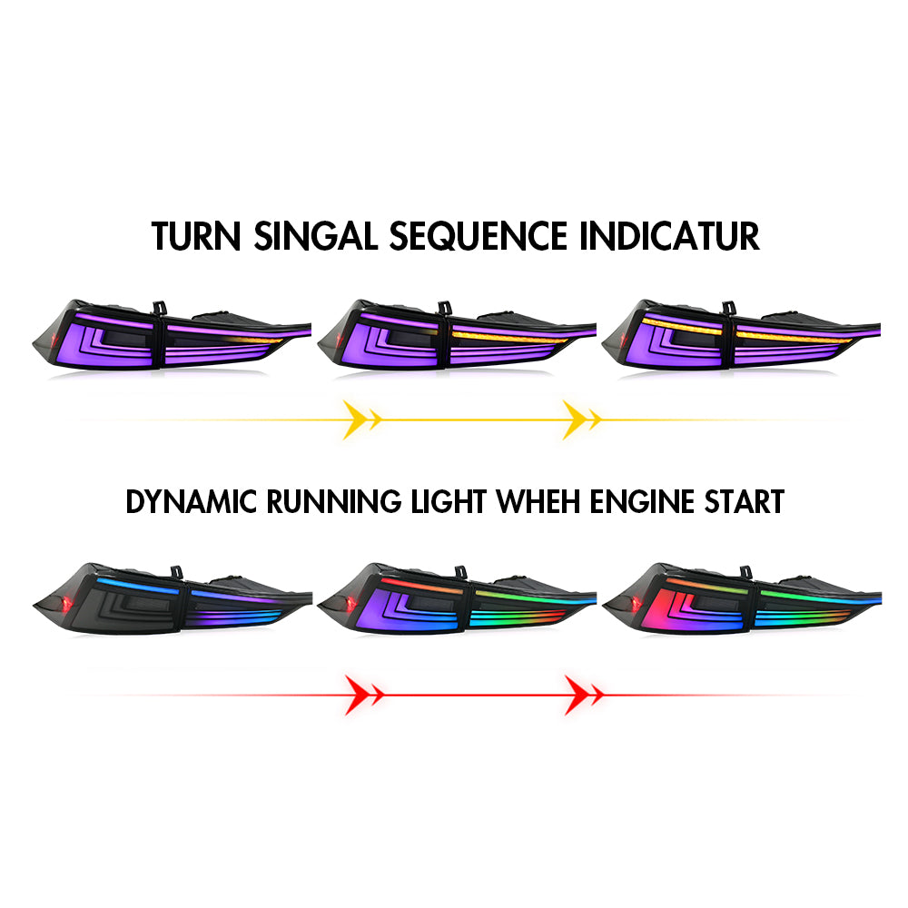 RGB LED Tail Lights for 2014–2020 Lexus IS250 / IS300 / IS350 / IS200t – Sequential Rear Lamps