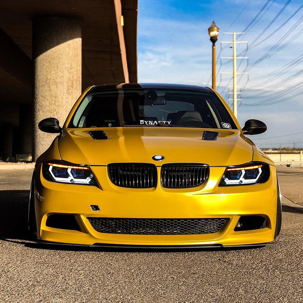 BMW 3-Series LED Headlights (2005-2012 E90/E91), Fits 320i/323i/325/328i/330/335 Halogen/Xenon - Kuerled