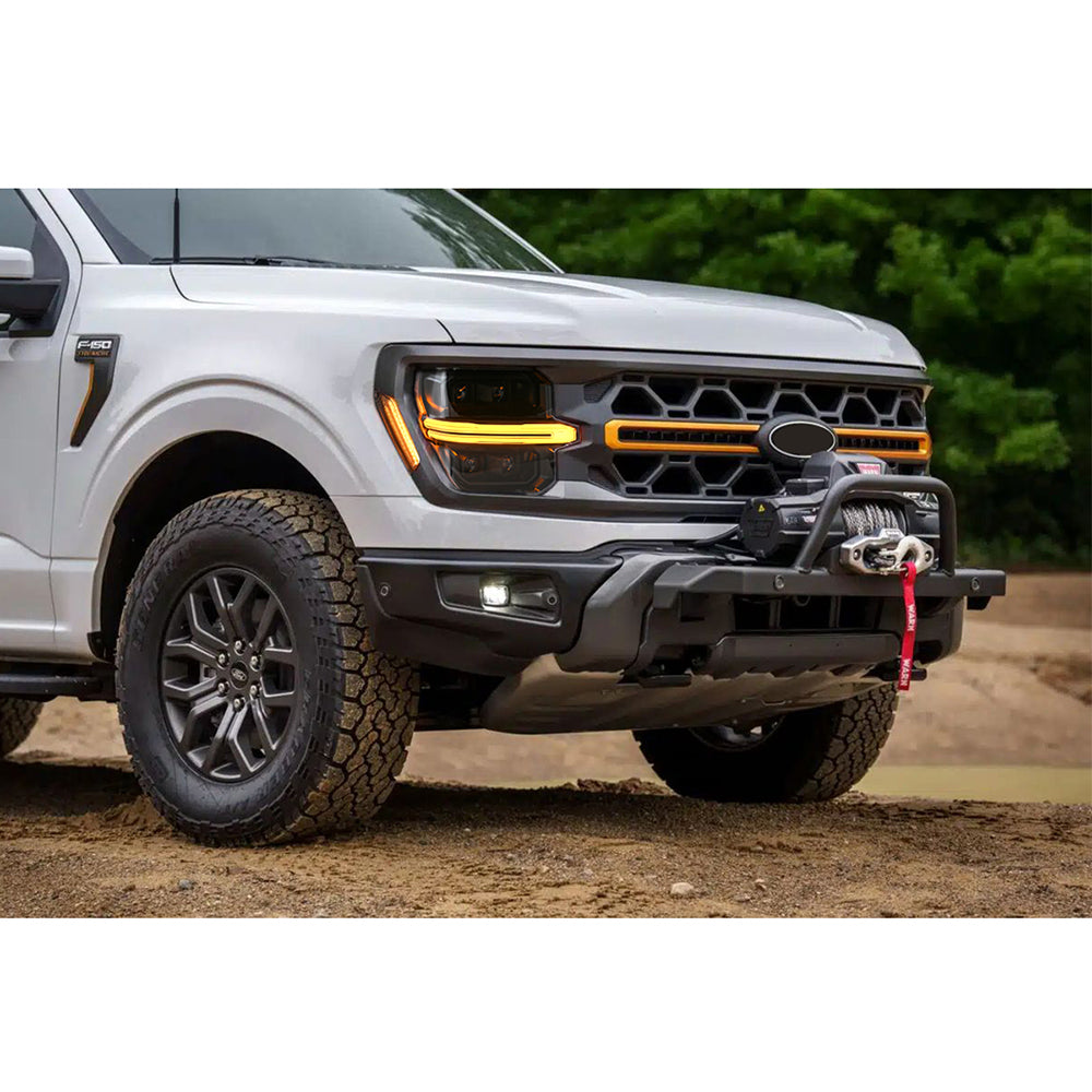 Full LED Headlights Pair for 2024–2025 Ford F-150, 4-Projector with DRL, Startup & Sequential Turn Animation, Plug & Play for STX / XLT / XL/ Tremor - Kuerled