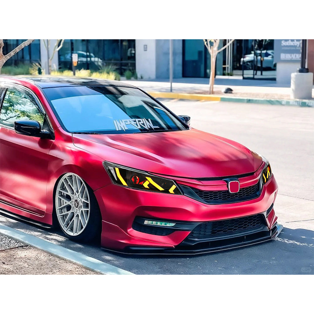 LED Headlight for 2016-2017 Accord 4door (Include Hybrid/LX/Touring Models),Easy Installation, Plug and Play with Devil Eye - Kuerled