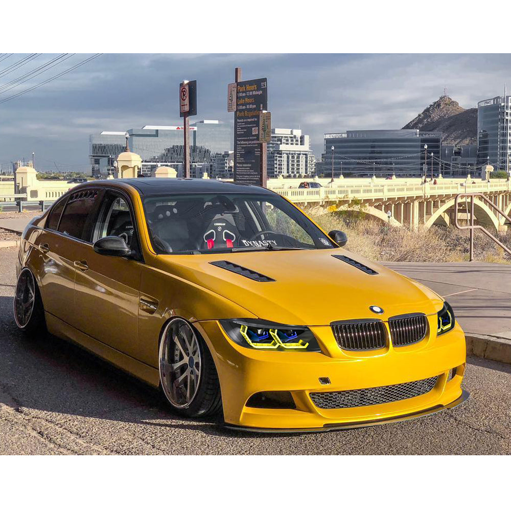 BMW 3-Series LED Headlights (2005-2012 E90/E91), Fits 320i/323i/325/328i/330/335 Halogen/Xenon - Kuerled