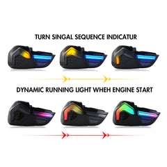 Getöntes LED-Rücklicht für BMW 3er (2009–2012 E90), passend für 320i/323i/325/330/335