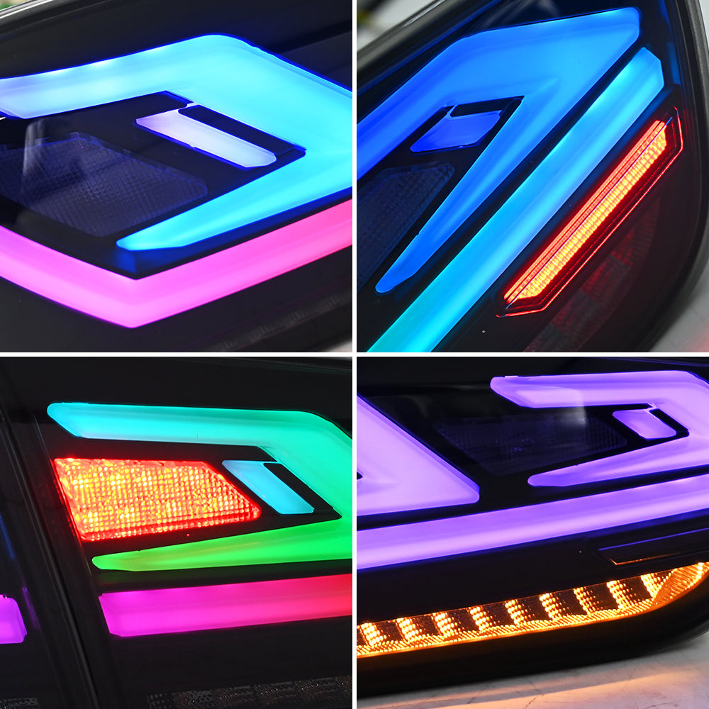 RGB LED Tail Lights for 2008–2017 Mitsubishi Lancer & EVO X – Sequential Rear Lamps with Startup Animation