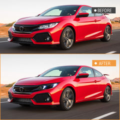 LED Snake Eye Headlights for 2016-2021 Honda Civic 10th Gen | Sedan & Hatchback Full LED Assembly Upgrade - Kuerled