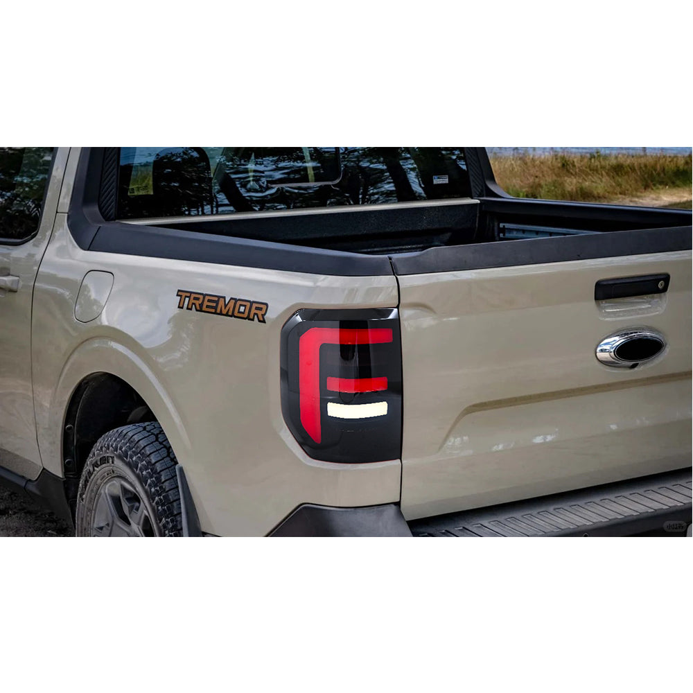 LED Tail Lights for 2022–2024 Ford Maverick XL & XLT – Smoked Lens Taillight Assembly