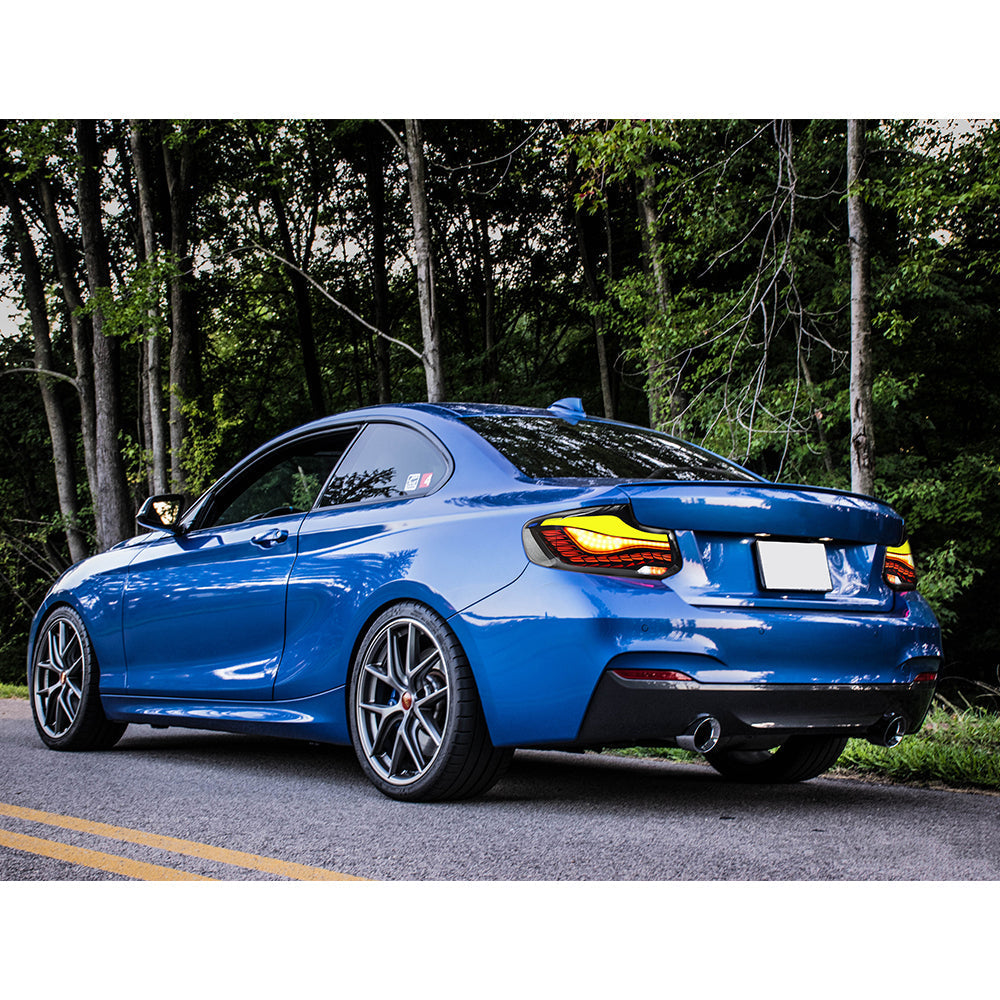 LED Tail Lights For BMW 2-Series & M2 V2 F22|F23|F87 GTS style OLED sequential Tail Lights - KuerLED