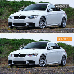 BMW 3-Series RGB LED Headlights (2007-2010 E92/E93/Coupe), Fits 325i/328i/335i, Plug and Play, Easy Installation - Kuerled