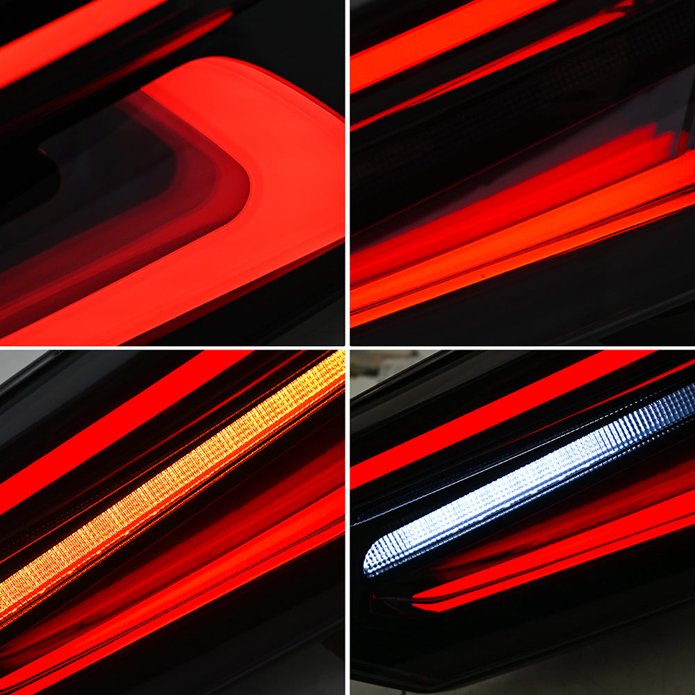 New Style Smoked/RGB LED Tail Lights for 2018–2024 Toyota Camry w/ Start-Up Animation – Sequential Rear Lights Replacement - Kuerled