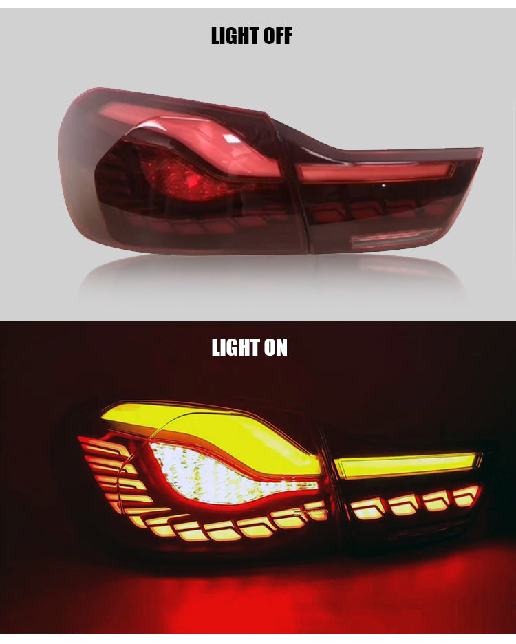 For BMW 4 series 2013-2019 & M4 GTS 2014-2018 oled tail lights (Smoked/Red) - KuerLED