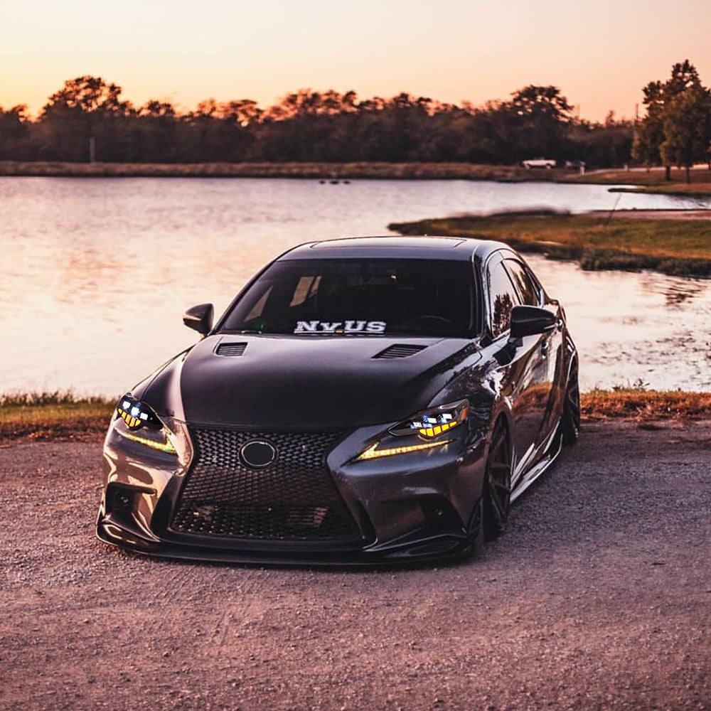 LED Headlights for 2013–2016 Lexus IS250, IS350, IS200t, IS300 Sequential Head Lamps Assembly