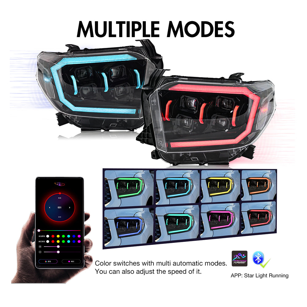 Toyota Tundra (2014-2021) RGB Projector LED Headlight Assembly