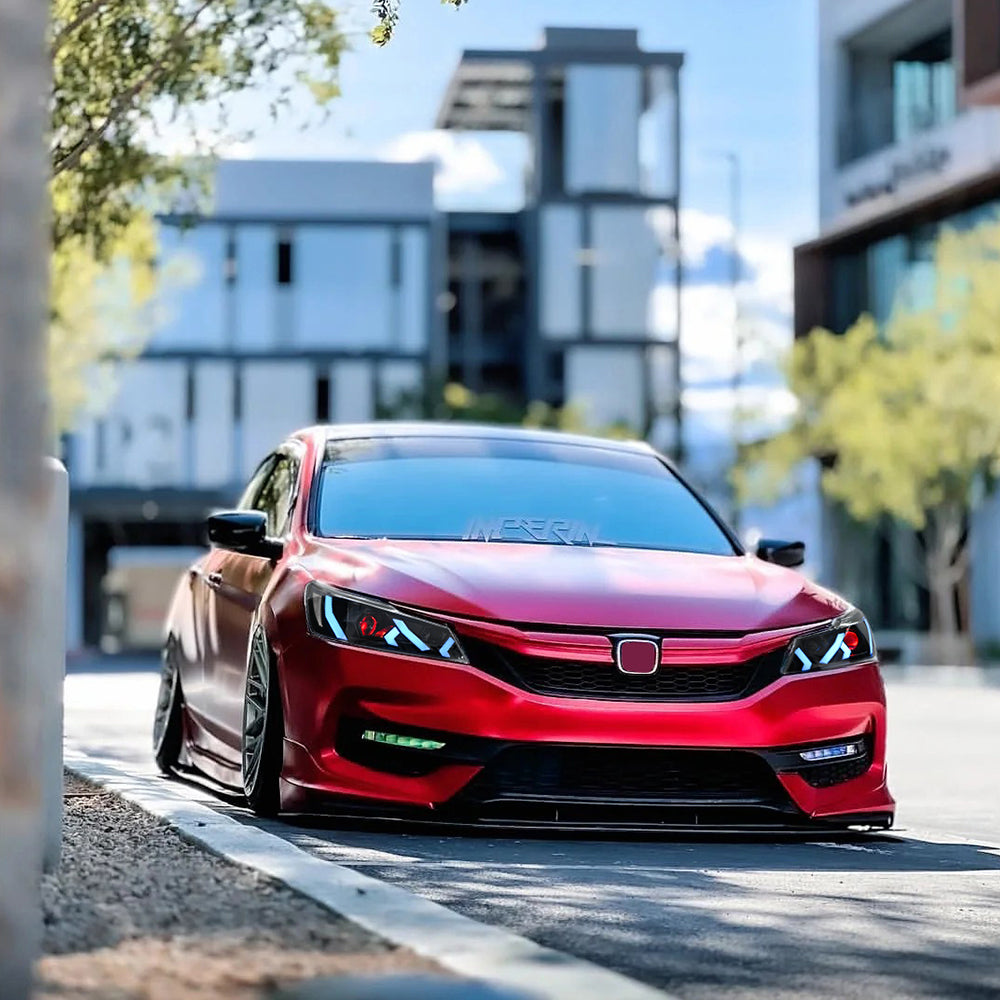 LED Headlight for 2016-2017 Accord 4door (Include Hybrid/LX/Touring Models),Easy Installation, Plug and Play with Devil Eye - Kuerled