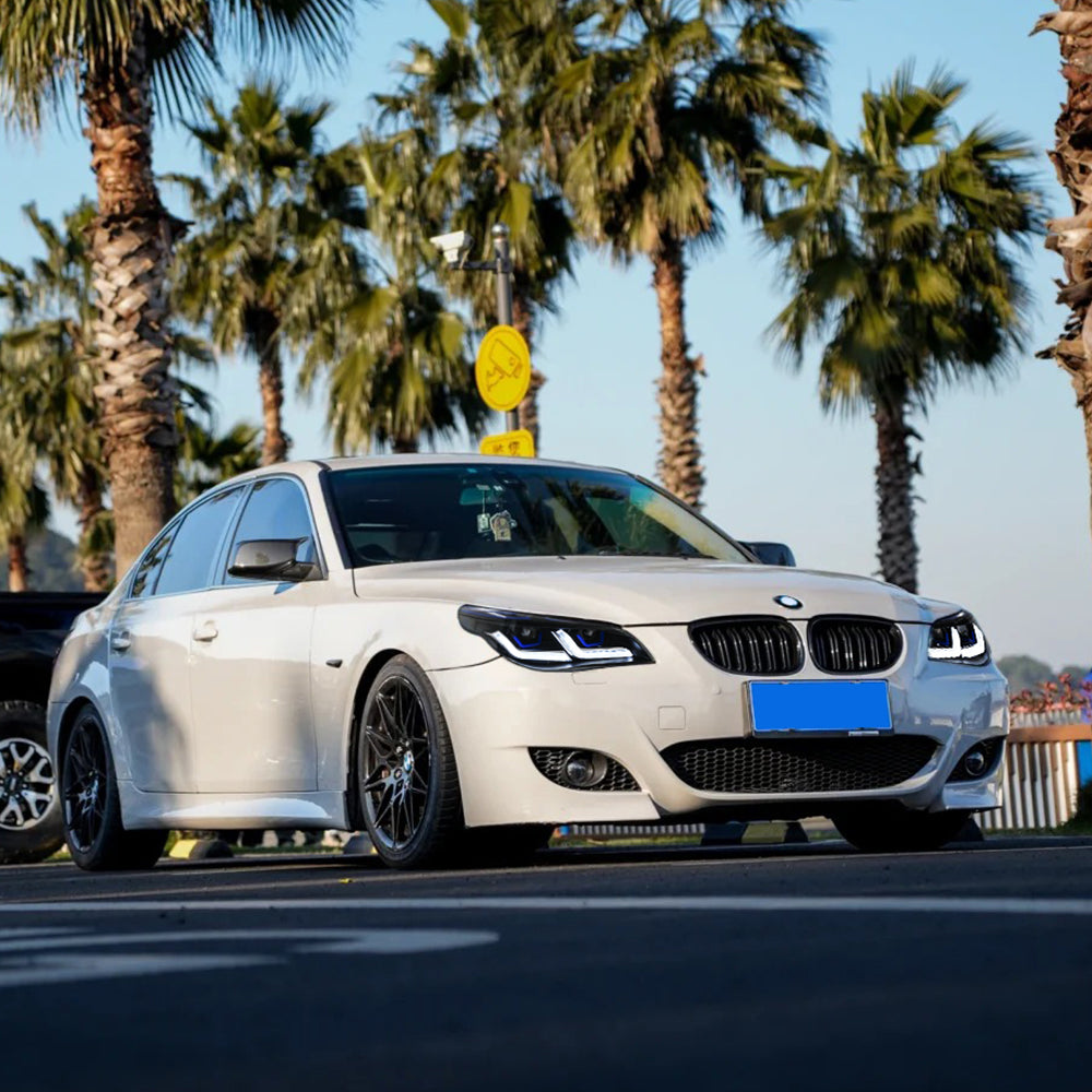 New BMW 5-Series (2004-2010 E60/E61) LED Headlight Assembly, Premium Projector Upgrade, Plug and Play