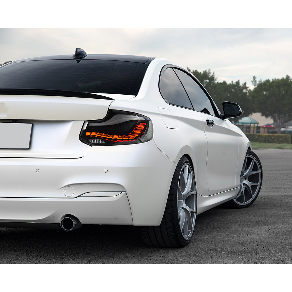 Calandre Noire Brillante BMW Série 2 F22 F23 F87 2012-2017 - Double Barre Avant Look Luxe