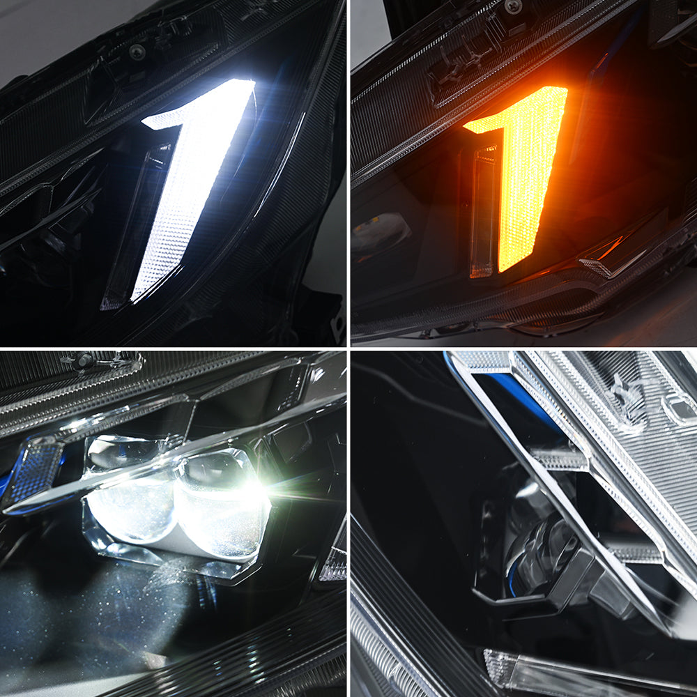 LED Snake Eye Headlights for 2016-2021 Honda Civic 10th Gen | Sedan & Hatchback Full LED Assembly Upgrade - Kuerled