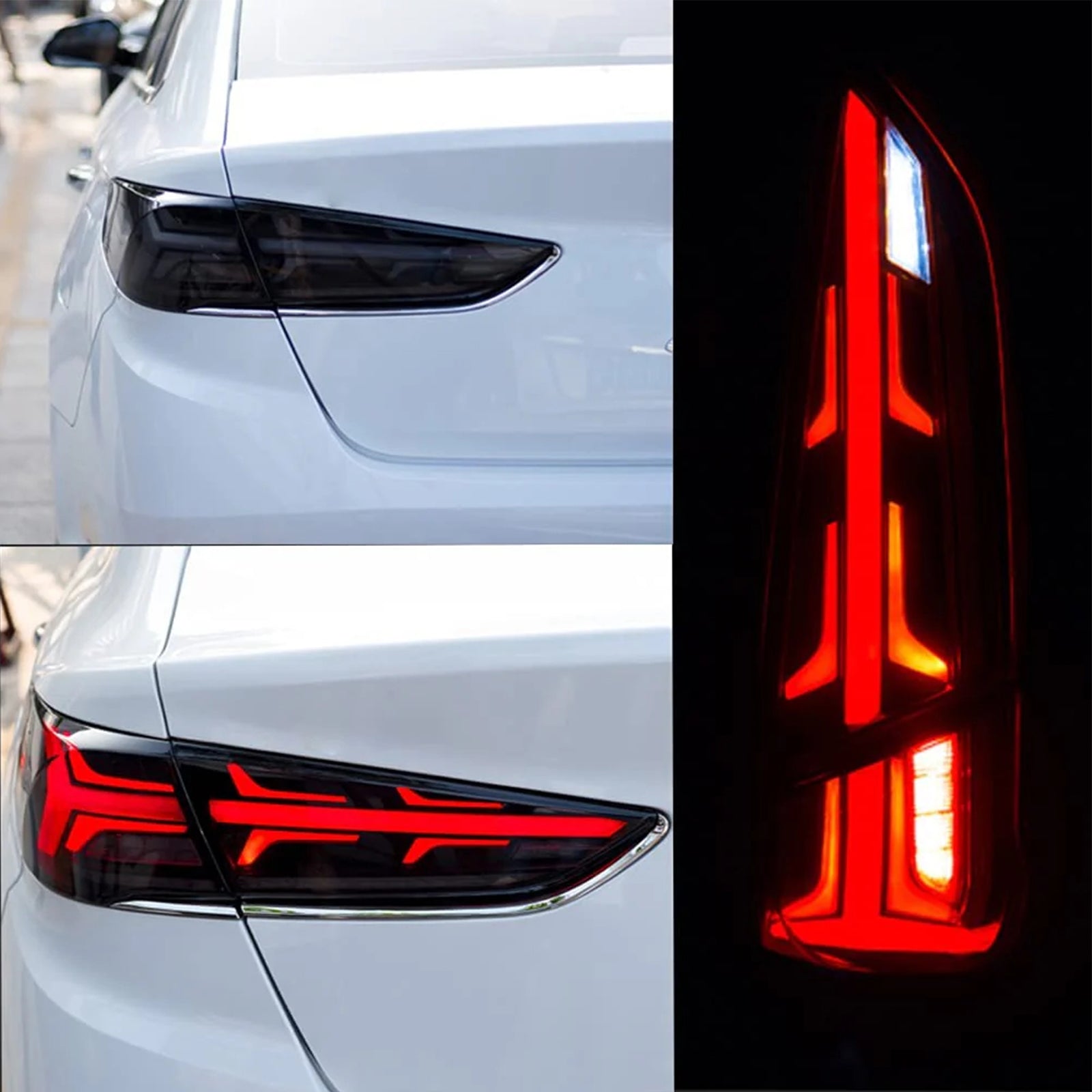 KuerLED LED Tail Lights For 2018 2019 Hyundai Sonata Start-up Animation DRL Sequential Indicator Rear Lamp Assembly - KuerLED