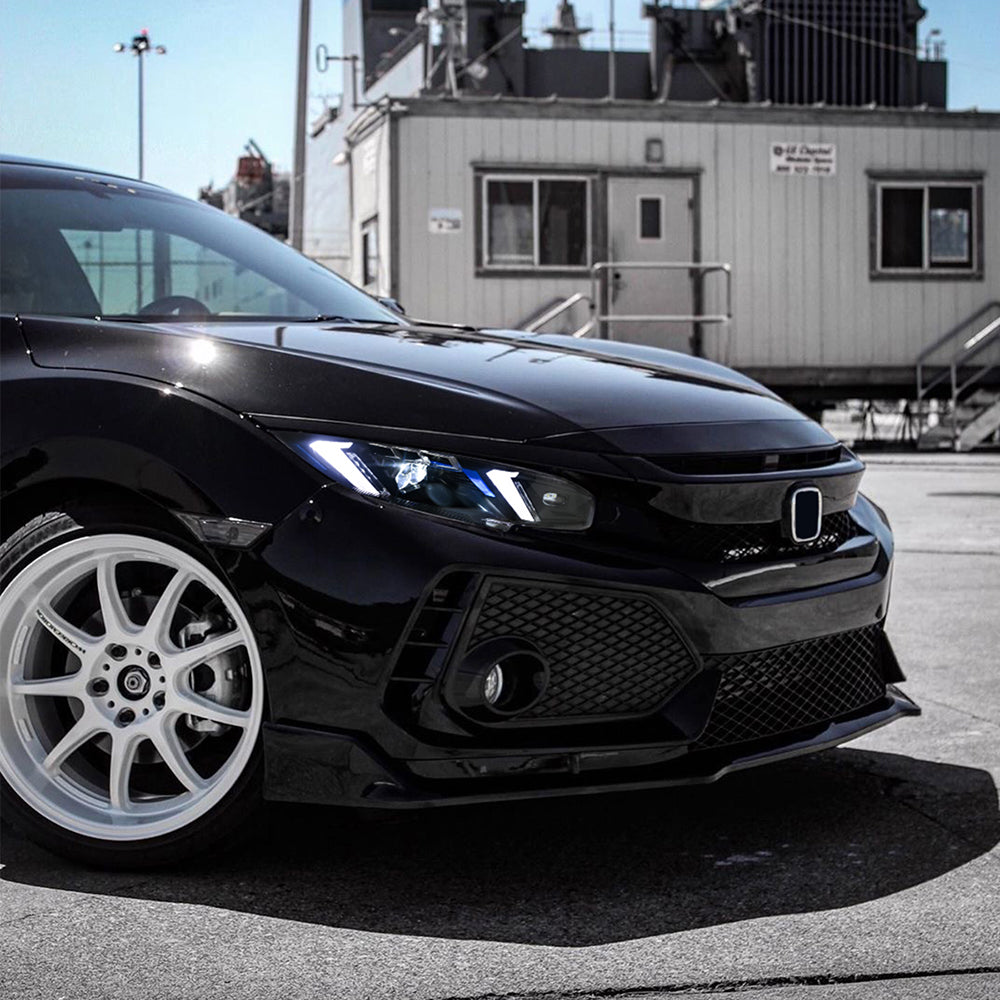LED Snake Eye Headlights for 2016-2021 Honda Civic 10th Gen | Sedan & Hatchback Full LED Assembly Upgrade - Kuerled