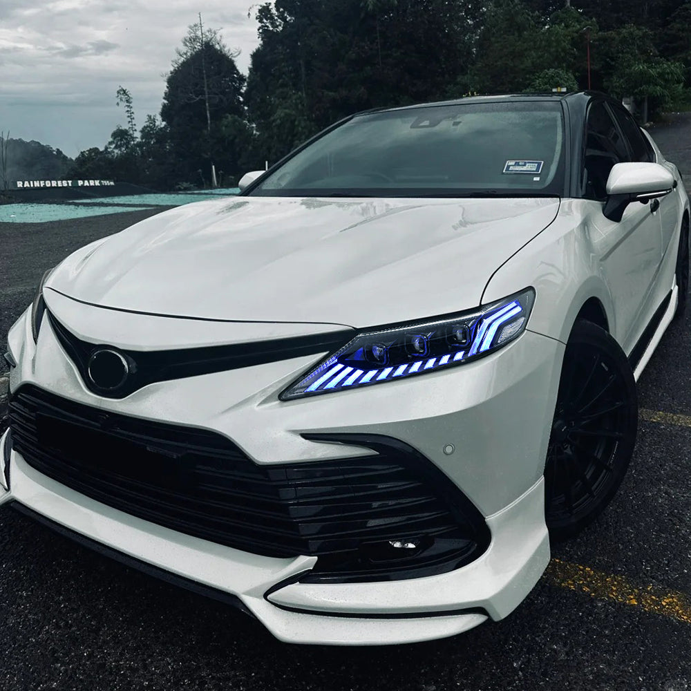 2018-2024 Toyota Camry LE/SE/XLE/XSE/TRD RGB LED Headlights Assembly, Audi Style with Sequence Animation